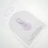 Ins Corea del Sur Carta Color Caramelo Corazón Corazón Llavero de Metal Colgante para AirPods Colgante para Auriculares