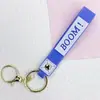 Popular Versátil Cordón de Cuero Labubu Colgante de Cordón de Cuero Color Caramelo Degradado Colgante de Bolsa de Pegamento Suave de PVC