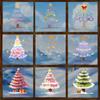 Decorações de Árvore de Natal Novas Transfronteiriças, Adesivos Estáticos para Janela, Arranjo de Cena, Adesivos para Porta de Vidro, Amazon