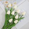 Flores de Tulipán Artificiales Mini Pu, Adornos Florales para Boda Transfronteriza y Decoración del Hogar, Venta Directa y Al Por Mayor del Fabricante