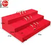 Soporte para anillos de pulsera, joyero, adorno, accesorio, anillo trapezoidal, bandeja expositora para pendientes, almacenamiento de colgantes de terciopelo para joyas