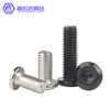 Tornillos para Muebles de Acero Inoxidable 304 Negros con Cabezas Planas Grandes, Allen, Cabezas Redondas, Tornillos de Borde Biselado y Pernos para Contrachapado