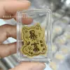 Adesivo de Telefone de Ouro Puro 999 para Riqueza Instantânea, com Adesivo Traseiro, Adesivo de Ouro 2mg, Presente Promocional para Lojas de Ouro em Transmissão ao Vivo