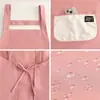 Delantal de Cocina Impermeable Estilo Nuevo para Uso Doméstico, Delantal de Cocina con Texto Impreso para el Trabajo, Ropa de Trabajo Específica para Catering, Transpirable para Adultos