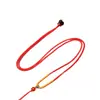 Cordón de Colgante Sencillo Ajustable para Hombres y Mujeres, Colgante de Jade, Joyería de Cristal de Ámbar, Cordón para Collar