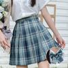 Jk Vestido Uniforme Genuíno Outono e Inverno Manga Comprida Vestido Xadrez Conjunto Completo Japonês Estilo Universitário Saia Plissada da Menina