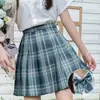Uniforme jk falda otoño básico conjunto completo de falda a cuadros camisa manga corta corbata de lazo conjunto completo de estilo universitario japonés
