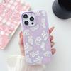 Dois em um adequado para iPhone14 grande buraco imitação original TPU doer cor PC desenho interno transparente capa de telefone