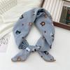 68 Algodón y Lino Estilo Coreano Pañuelo Cuadrado Pequeño para Mujer Primavera y Otoño Versátil Suave Transpirable Protección para el Cuello Pañuelo Fino Decorativo Pañuelo Pequeño