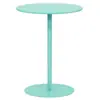 Mesa de centro moderna de hierro forjado de tamaño pequeño para uso doméstico en la sala de estar, mesa auxiliar de estilo nórdico, mesita de noche simple, mesa redonda pequeña, móvil