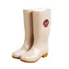Protección Laboral Rey 43 Extra Grande Botas de Lluvia Altas para Mujer Suela Oxford Antideslizante Zapatos de Goma de Trabajo Impermeables para Cocina Resistentes al Desgaste Zapatos de Agua