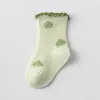 Calcetines Finos de Verano Personalizados Anti-Mosquitos para Recién Nacidos y Bebés, Calcetines Sin Costuras, Calcetines Transpirables de Encaje de Algodón Clase A de Media Caña