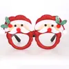 Gafas para Suministros Navideños Niños Ambiente de Fiesta Navideña para Niños Accesorios para Fotos Vestuario de Papá Noel Marco de Gafas Regalos
