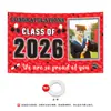 Fondo de tela para temporada de graduación, decoración de ambiente de actividad escolar transfronteriza, tela colgante, pancarta de fotos de fiesta, tamaño de bandera personalizable