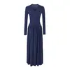 Vestido de Encaje Patchwork Retro Francés con Cuello en V y Manga Larga para Mujer 2026 Otoño Nuevo Sexy Ceñido a la Cadera Falda Venta al por Mayor