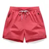 Pantalones Cortos para Hombre, Tres Cuartos, Estilo Verano Delgado, Corte Holgado, Cintura Elástica, Deporte para Correr Casual Playa Secado Rápido Pantalones de Seda Helada