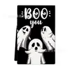 Paño de cocina bestseller transfronterizo para Halloween con estampado de calabaza y fantasma, paño de cocina con ambiente festivo de Halloween, toalla de mano