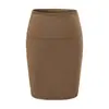Conjunto Estilo Puro Desejo: Colete de Gola Alta Cincha-Cintura, Cardigã de Manga Longa, Saia Bodycon com Fenda e Calça Flare com Cintura Virada