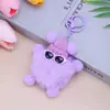 Gafas de Felpa Coloridas Encanto de Bolsa de Elfo Colgante Pequeño Llavero Antiperdida Juguete de Felpa para Pareja Decoración Venta al por Mayor