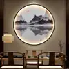 Pintura Decorativa Moderna para Sala de Estar China Lámpara de Pared Zen Pasillo de Entrada Luminoso 1 m Lámpara de Pintura para Pared de Fondo de Sofá