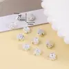 Nova Flor de Lótus Prata Brilhante Estilo Chinês Contas Espaçadoras Acessórios para Joias DIY Materiais para Pulseira Colar de Contas Feitos à Mão