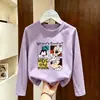 Camiseta de manga larga para niño 2026 nueva ropa de primavera y otoño para niños, camiseta básica de algodón puro para niño, top estiloso para niños mayores