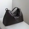 Diseño de Nicho Estilo Coreano Bolso de Mano Tejido Perezoso Gran Capacidad para Viajes Cotidianos Bolso de Hombro Retro Bolso de Axila