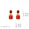 Pendientes de Cristal Incrustado Huecos de Moda Vintage para Commuter de Qingdao, Pendientes Únicos Versátiles, Pendientes Exquisitos de Diseño de Nicho
