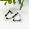 Pendiente Polygonal de Moda Hebilla de Oreja Clip para Oreja Acero de Titanio Cuadrado Rectangular Forma de Corazón Redondo Pendiente Clavo de Oreja Oreja