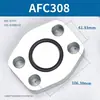 Placa ciega con brida hidráulica AFC Acero al carbono Placa ciega con brida dividida SAE JB/ZQ4187-97 Sello de ranura para junta tórica