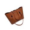 Bolsa Feminina Transfronteiriça 2024 Europeia e Americana Retrô Bolsa Tote de Grande Capacidade Moda Popular Simples Bolsa de Mão Bolsa de Ombro