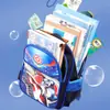 Nueva Mochila de Dibujos Animados de Gran Capacidad Multicapa para Niños, Guardería, Grado 1-5, Comercio Exterior, Explosiones de Hielo y Nieve, Mochila Escolar
