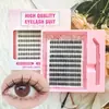 Set de Pestañas Postizas Transfronterizo, Volumen Grande, Pestañas Postizas Estilo Espiga de Trigo, Ligeras, No Irritantes, Versátiles, Aspecto Natural, Dulces y Encantadoras