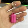 Llavero con clip portátil para tapa de bálsamo labial GLOSSGRL Tapa para llavero de brillo de labios