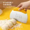 Raspador de Masa de Acero Inoxidable con Escala, Raspador Casero para Harina, Pastel, Fideos Hechos a Mano, Herramienta para Hornear, Cortador de Harina