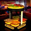 Plato de fruta luminoso de barra KTV, estante para platos de fruta especiales, plato de aperitivos creativo LED, barra transparente, plato de aperitivos multicapa