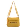 Bolsa casual lisa estilo universitário de um ombro bolsa casual da moda com letras 2026 nova bolsa tote grande capacidade da moda