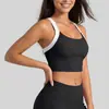 Juyitang Top Esportivo Tudo-em-Um Costas Bonitas, Almofada Fixa de Peito de Alta Resistência à Prova de Choque, Regata Fitness Feminina que Revela a Cintura