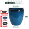 Maceta Grande de Cerámica de Imitación Plástico Tamaño Extra Grande Galón Planta en Maceta Profunda Bambú Tortuga Maceta de Resina Hogar Exterior Patio