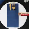 Guardanapo de papel sem poeira saco para talheres de papel guardanapo de pano espesso jogo americano restaurante ocidental hotel guardanapo para bife branco personalizado lo