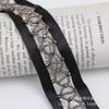 Cinta geométrica tridimensional hecha a mano con cuentas, cuentas de arroz, encaje hueco de cristal, accesorios decorativos para solapa de ropa estilo Chanel