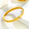 Pulseira de Aço Titânio Estrelada Transfronteiriça com Diamantes, Fecho de Alta Qualidade Pulseira de Casal, Ouro Rosa, Luxo Leve, Estilo Feminino