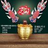 Adornos de lingotes de cristal, cornucopia de lingotes de oro, lingotes pequeños, esmalte de colores, adornos comerciales, pequeños regalos decorativos para inauguración de la casa.