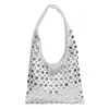 Bolso Tote de Hombro Simple Casual Texturizado de Gran Capacidad para Mujer, Nuevo de Moda Estilo Europeo y Americano 2025