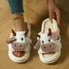 Pantuflas de Punta Abierta al por Mayor Precio Especial Pantuflas de Algodón Lino para el Hogar para Mujeres Antideslizantes de Interior Suela Gruesa Primavera y Otoño Pantuflas para Todas las Estaciones