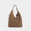 Bolso Pequeño Nuevo de Verano Bolso Cruzado 2025 Nuevo Nicho de Gama Alta Bolso Tejido Bolso de Hombro tipo Satchel para Playa para Mujeres