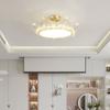 Lámpara de Dormitorio Lámpara de Techo Corona de Cristal Nórdica Celebridad de Internet Creativa Distintiva Lámpara LED Lámparas Simples Modernas para Habitación de Princesa