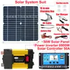 Kit solar combinado de 50W Inversor de 12V a 220V Controlador solar Panel solar Venta caliente transfronteriza