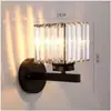 Luz de tocador minimalista moderna americana de cristal para interiores de dormitorio, mesita de noche, gabinete con espejo de tocador, nueva luz de pared al por mayor