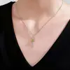Nuevo Collar Popular Transfronterizo de Abrazo Madre e Hijo de Amazon, Collar con Colgante de Dos Tonos Mixtos, Simple y Versátil, Moderno